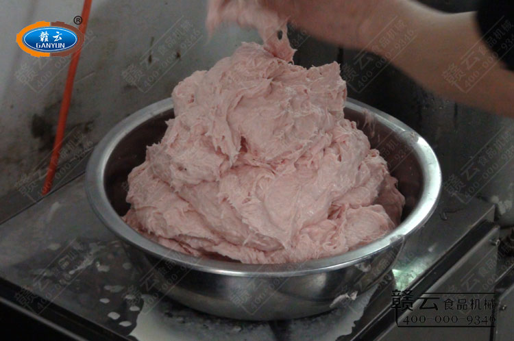 高速肉丸打漿機(jī)打出來的肉漿